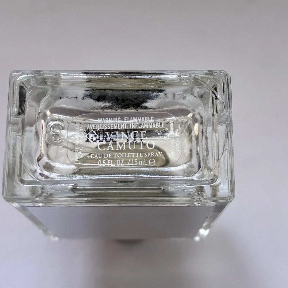 Vince Camuto Virtu Mens Cologne 0.5oz Mini EDT Spray Travel Size Minimalist Tech